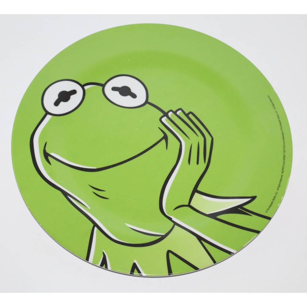 Kermit the Frog Muppets Studio Zak Designs 8 Inch Melamine Plate Green